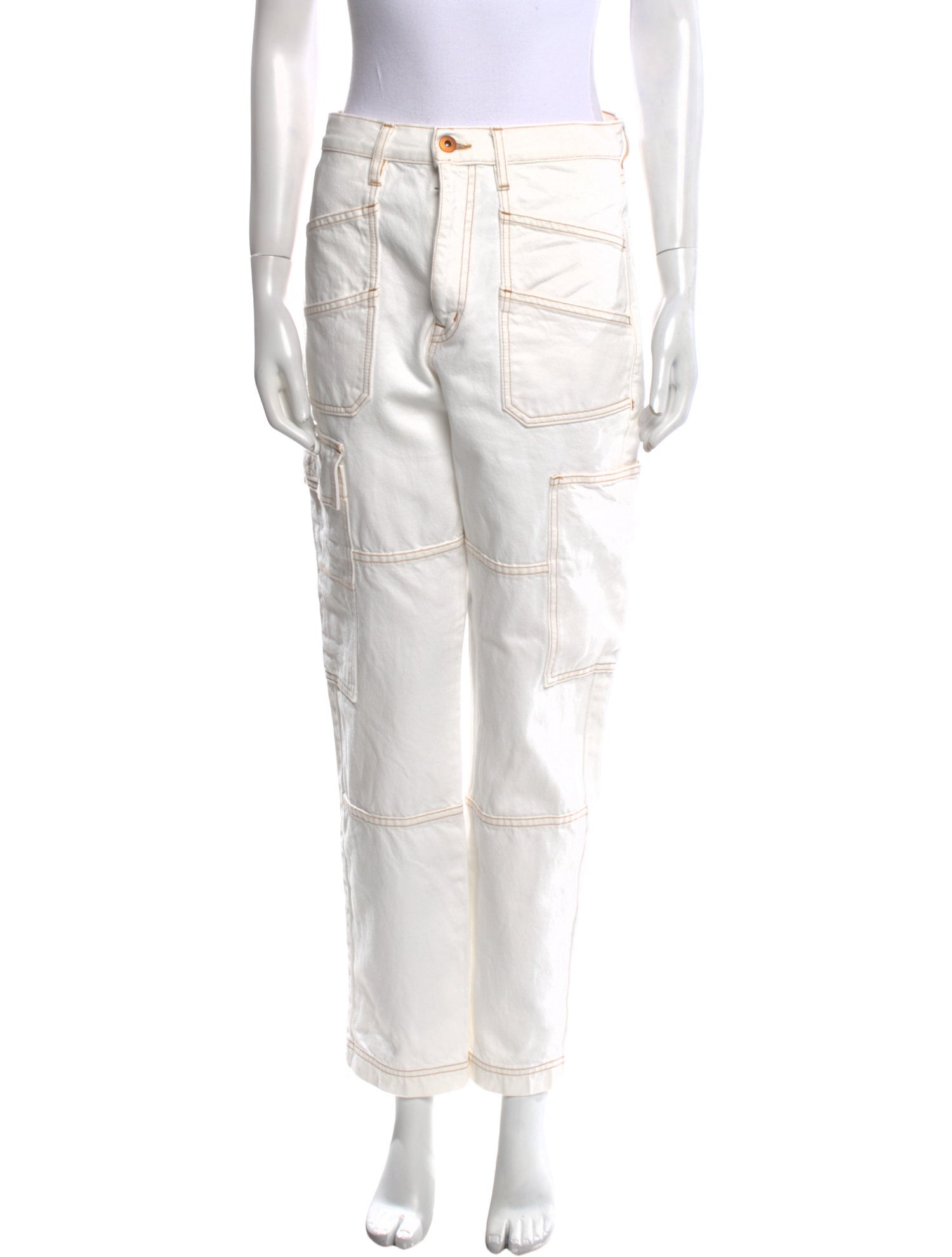 SLVRLAKE High-Rise Straight Leg Jeans