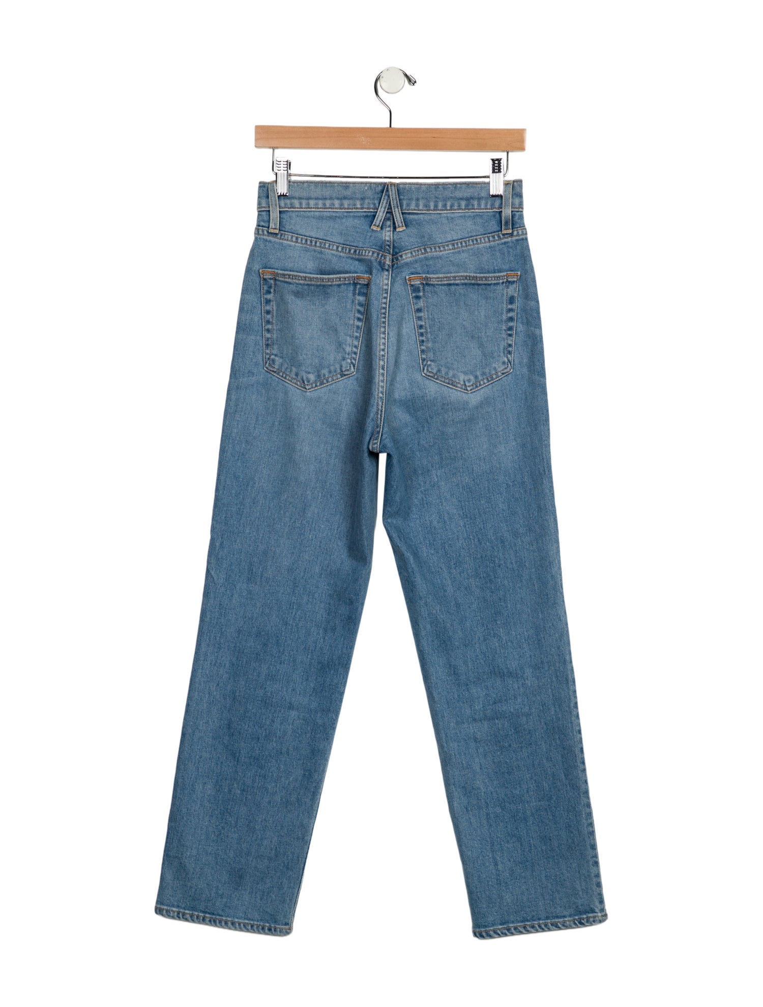 SLVRLAKE High-Rise Straight Leg Jeans