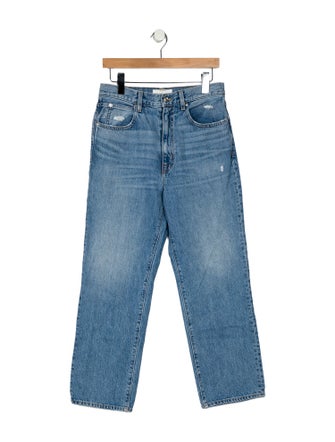 SLVRLAKE High-Rise Straight Leg Jeans