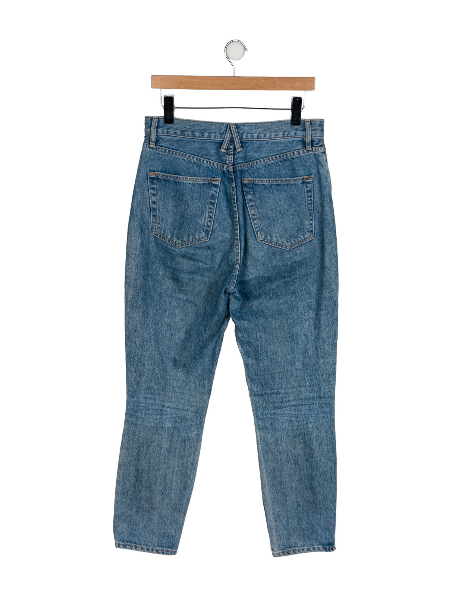 SLVRLAKE High-Rise Straight Leg Jeans