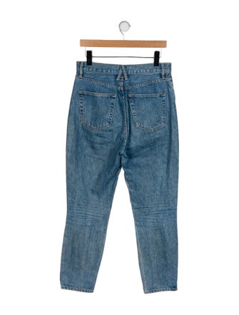 SLVRLAKE High-Rise Straight Leg Jeans