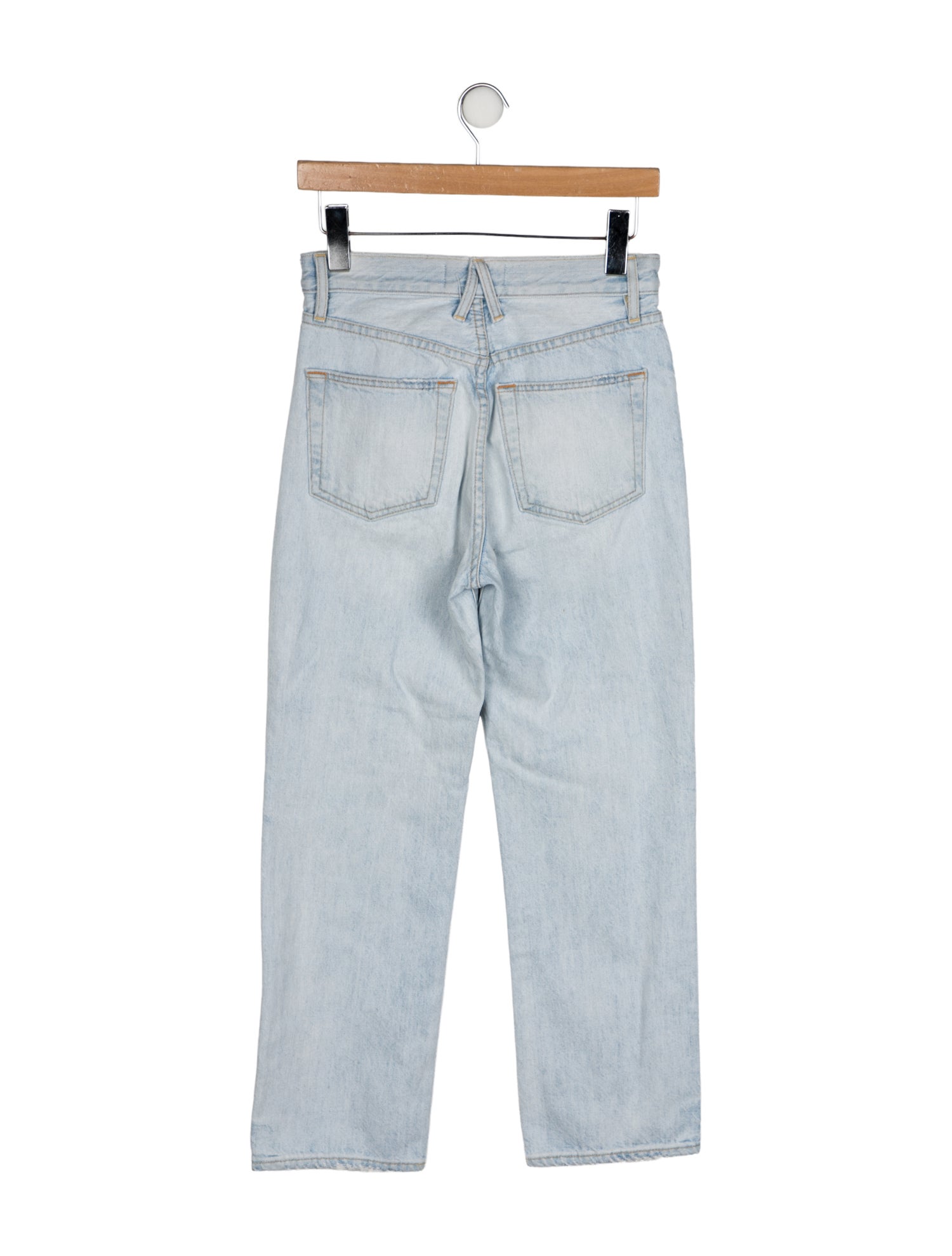 SLVRLAKE High-Rise Straight Leg Jeans