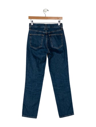 SLVRLAKE Mid-Rise Straight Leg Jeans