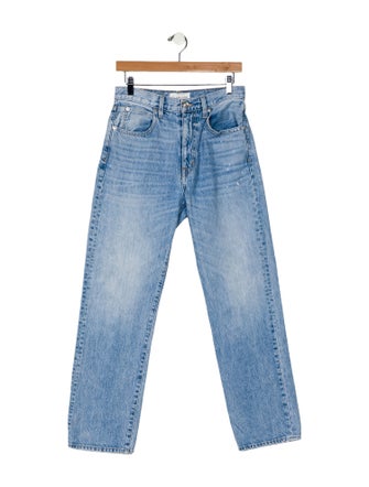 SLVRLAKE Mid-Rise Straight Leg Jeans