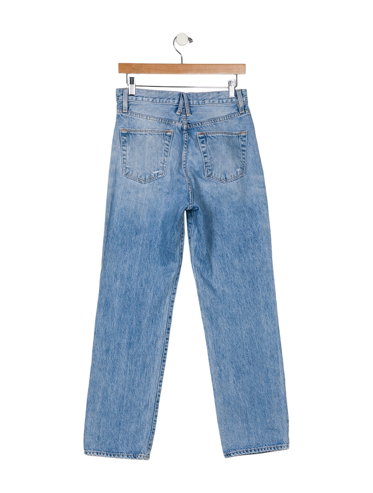 SLVRLAKE Mid-Rise Straight Leg Jeans