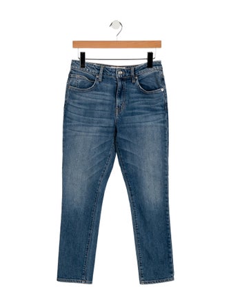 SLVRLAKE Mid-Rise Straight Leg Jeans