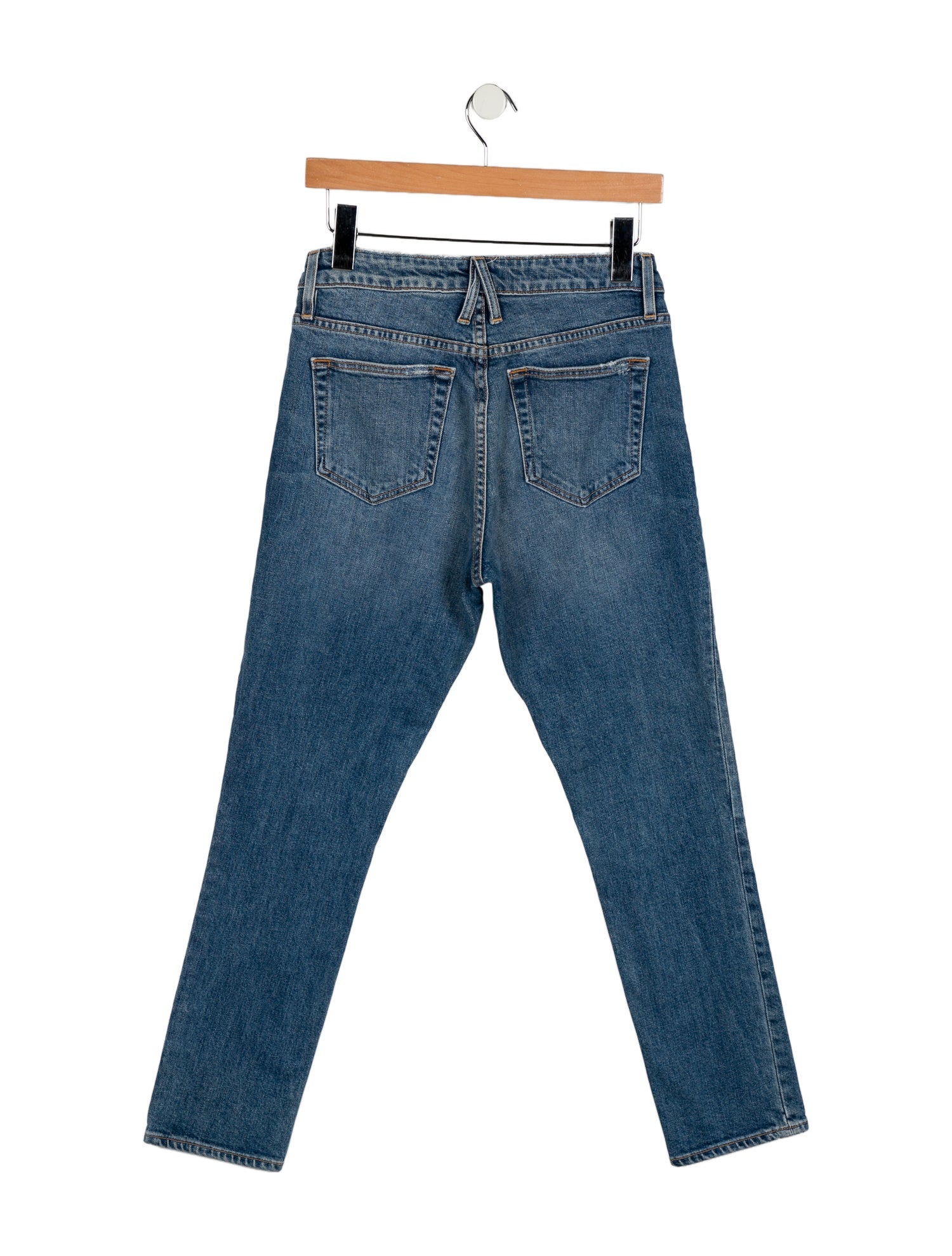 SLVRLAKE Mid-Rise Straight Leg Jeans