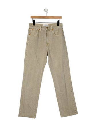 SLVRLAKE High-Rise Straight Leg Jeans
