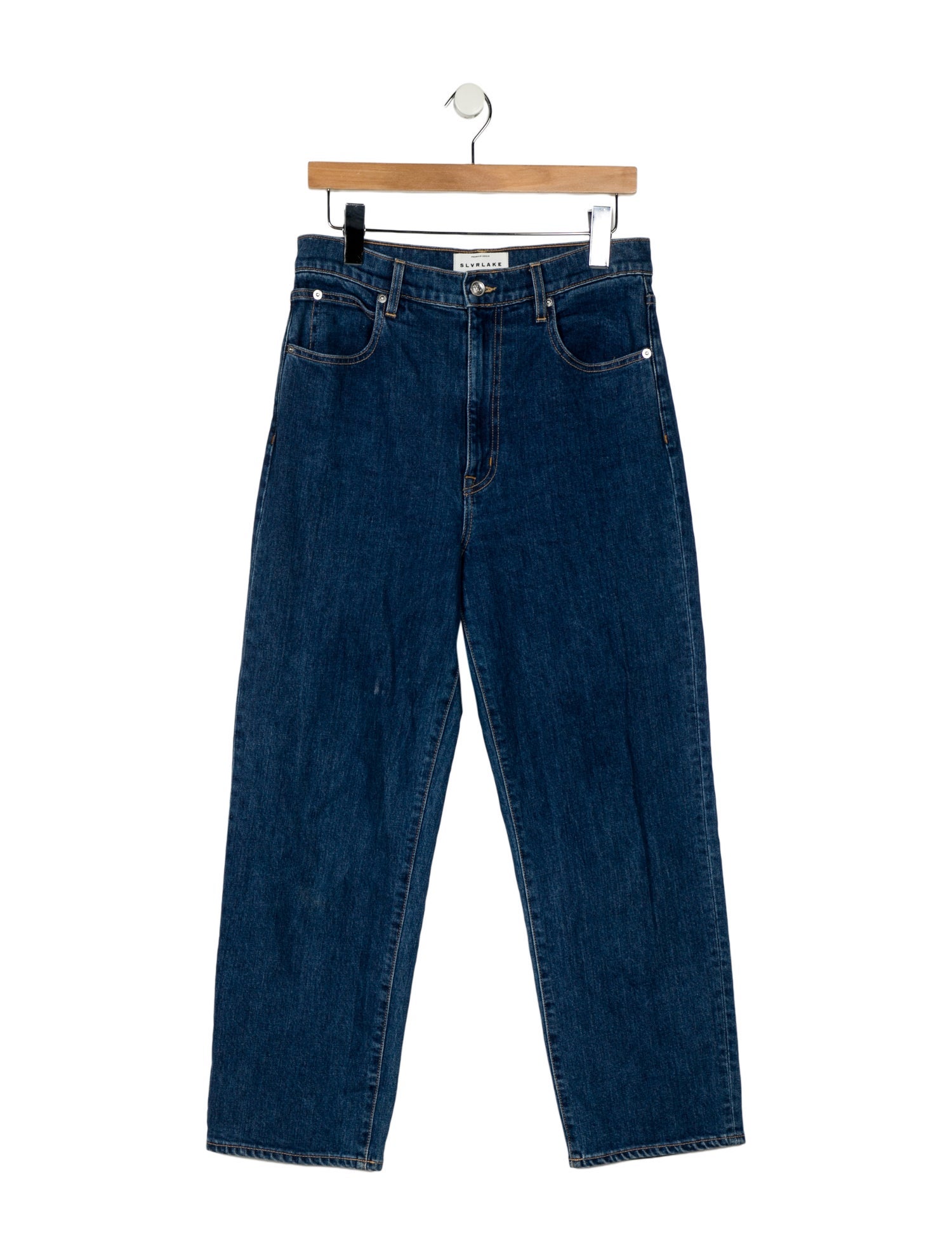 SLVRLAKE High-Rise Straight Leg Jeans