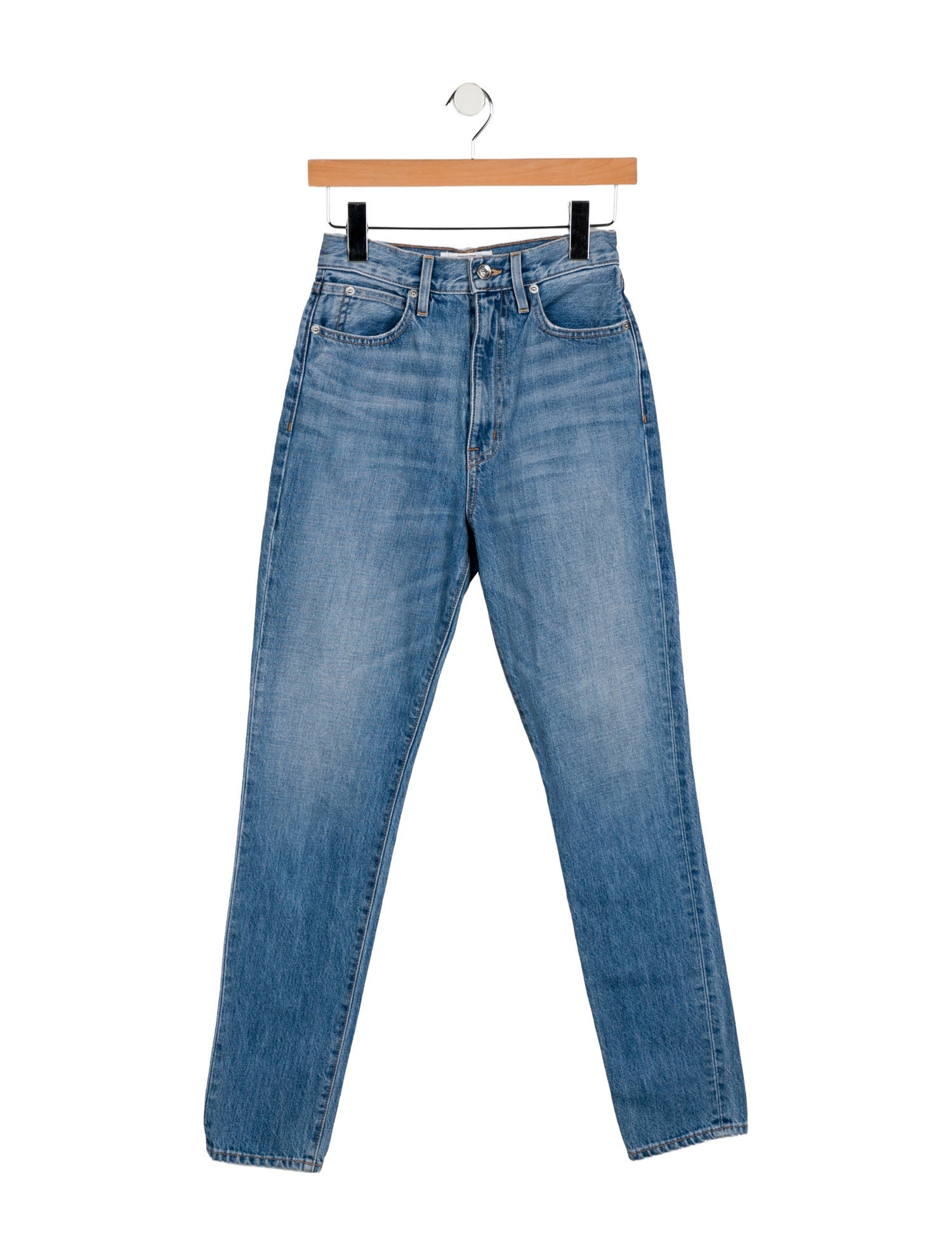 SLVRLAKE High-Rise Straight Leg Jeans