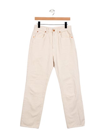 SLVRLAKE High-Rise Straight Leg Jeans