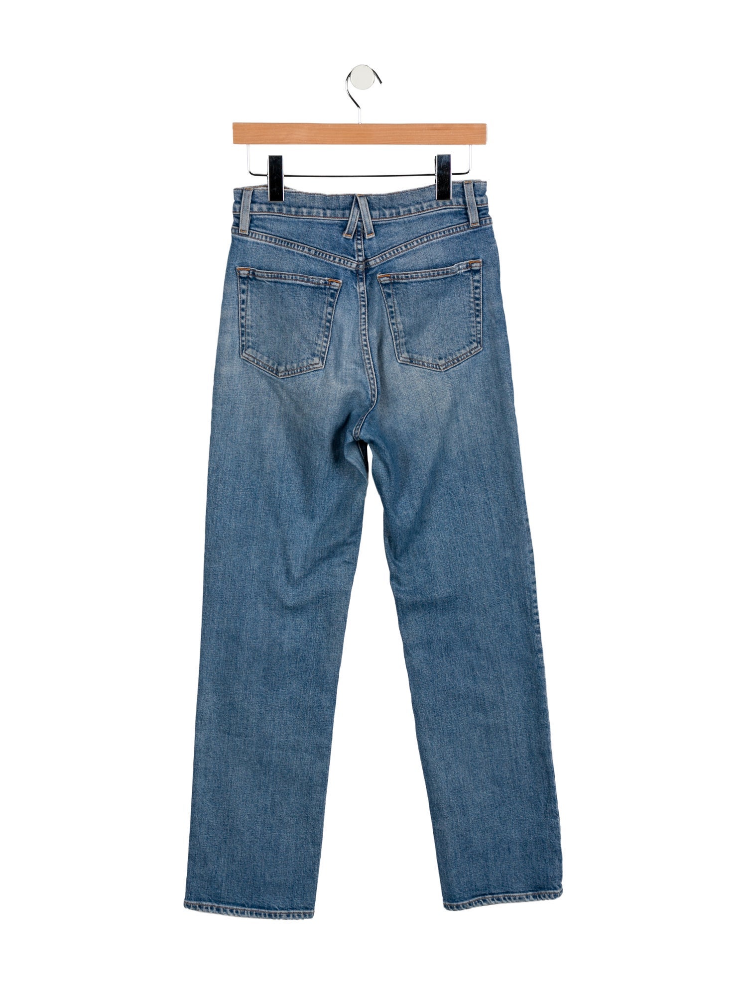 SLVRLAKE High-Rise Straight Leg Jeans