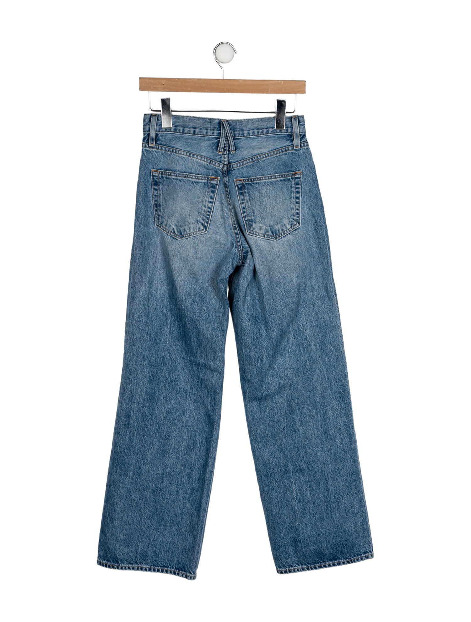 SLVRLAKE Mid-Rise Wide Leg Jeans