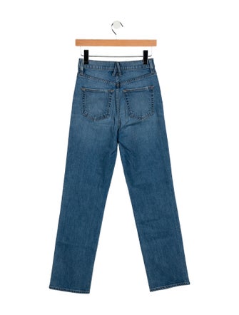 SLVRLAKE Low-Rise Straight Leg Jeans