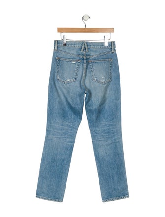 SLVRLAKE High-Rise Straight Leg Jeans