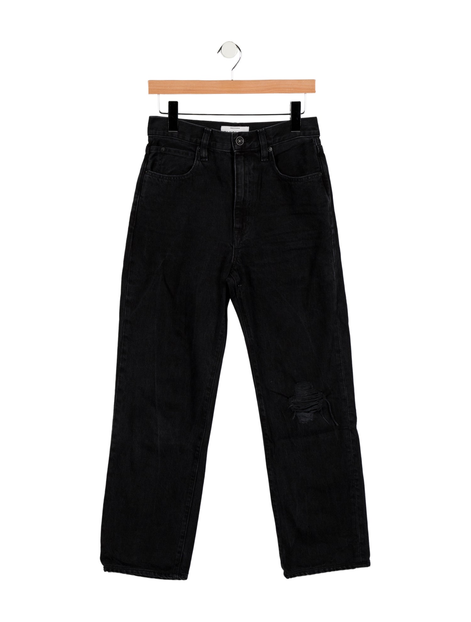 SLVRLAKE High-Rise Straight Leg Jeans