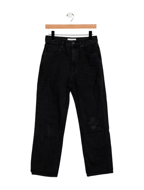 SLVRLAKE High-Rise Straight Leg Jeans