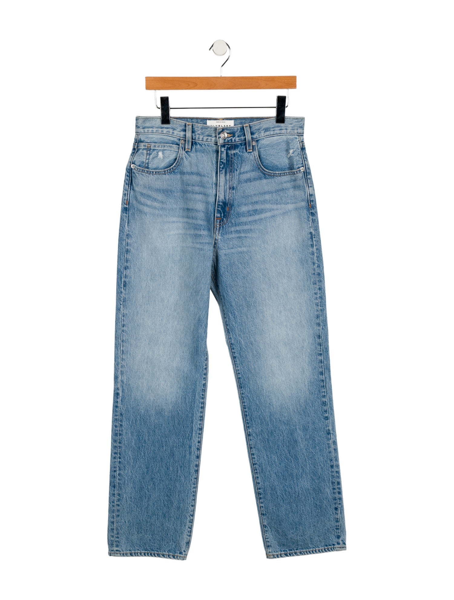 SLVRLAKE High-Rise Straight Leg Jeans