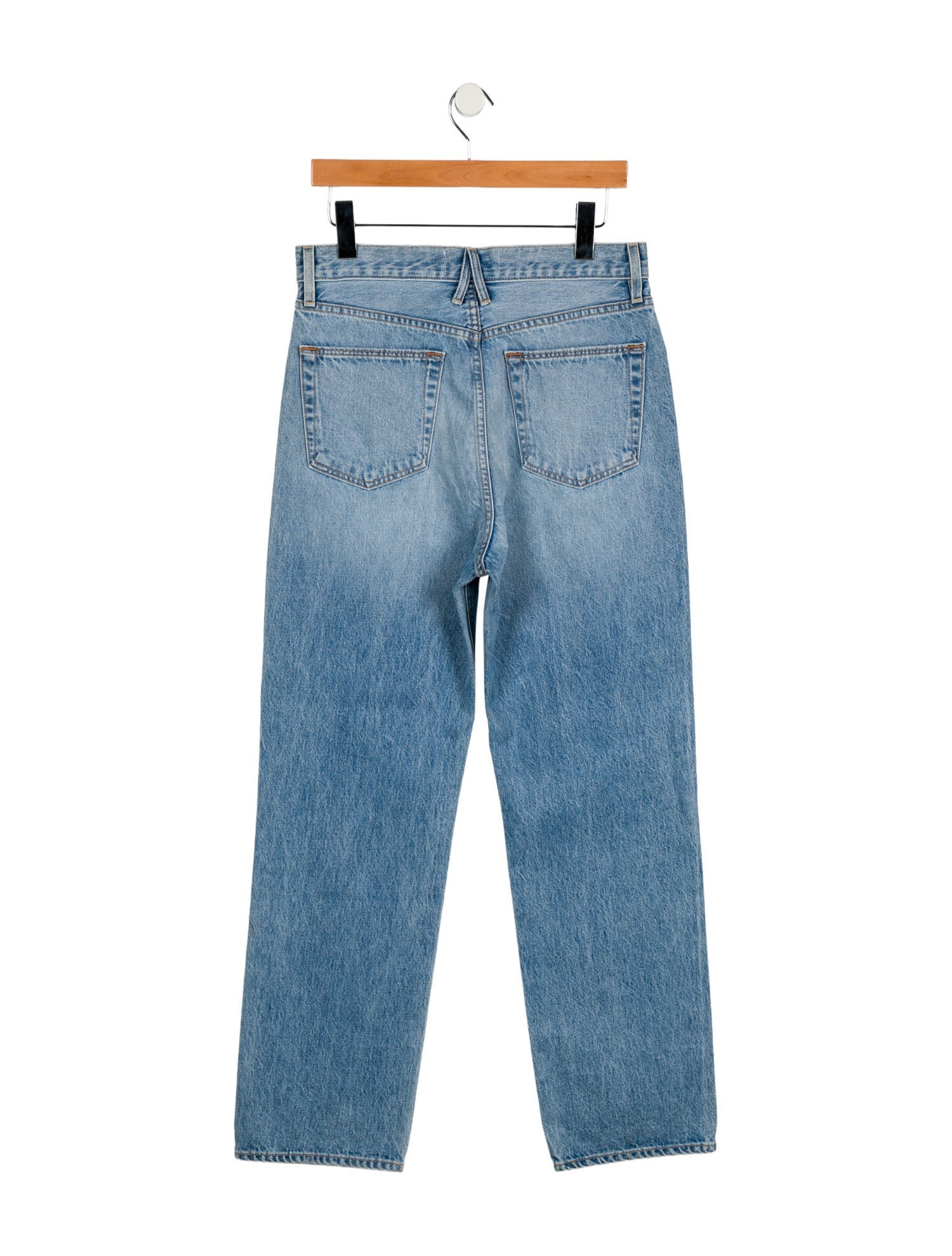 SLVRLAKE High-Rise Straight Leg Jeans