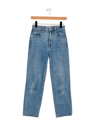 SLVRLAKE High-Rise Straight Leg Jeans
