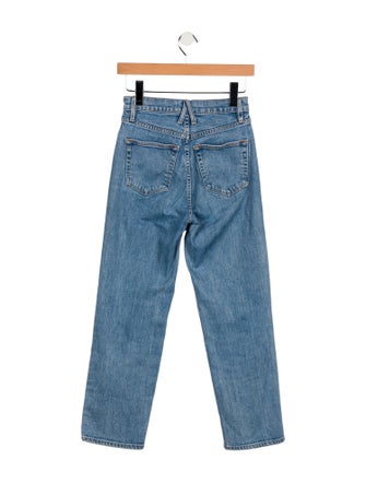 SLVRLAKE High-Rise Straight Leg Jeans