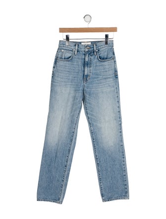 SLVRLAKE High-Rise Straight Leg Jeans