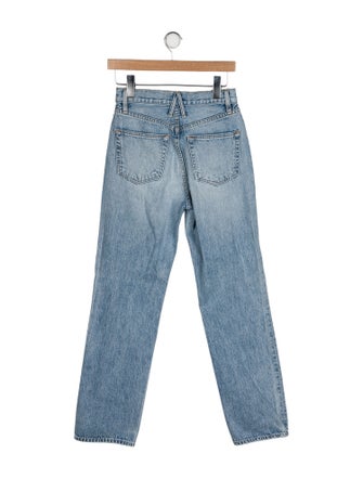 SLVRLAKE High-Rise Straight Leg Jeans