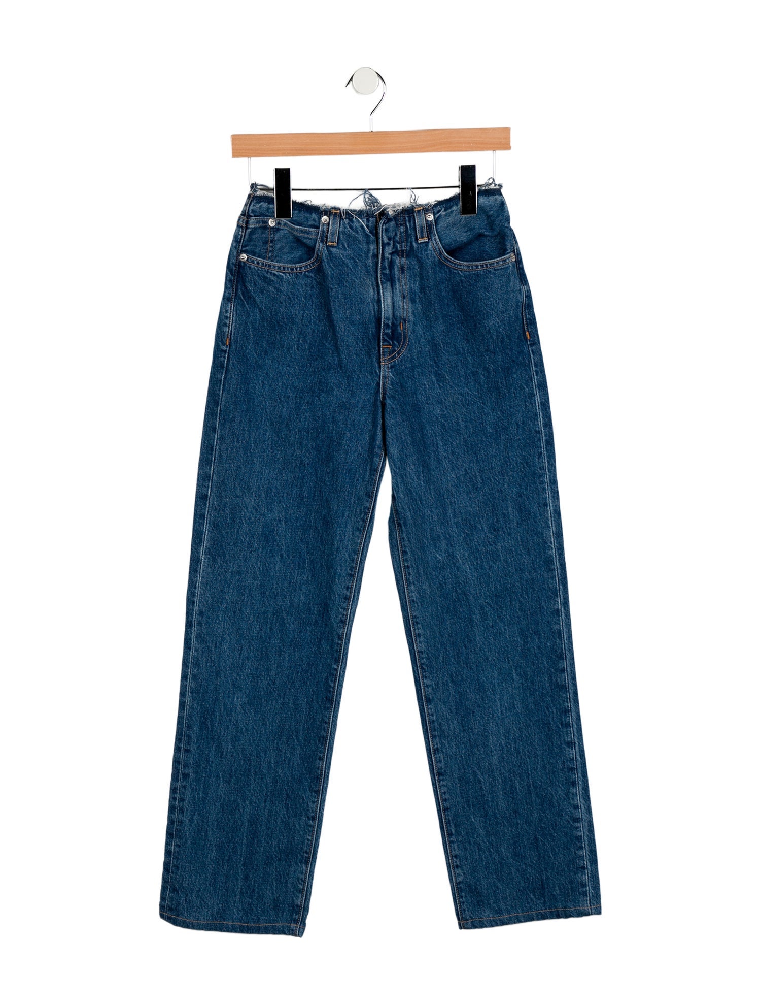 SLVRLAKE Mid-Rise Straight Leg Jeans