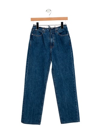 SLVRLAKE Mid-Rise Straight Leg Jeans