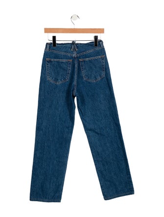 SLVRLAKE Mid-Rise Straight Leg Jeans