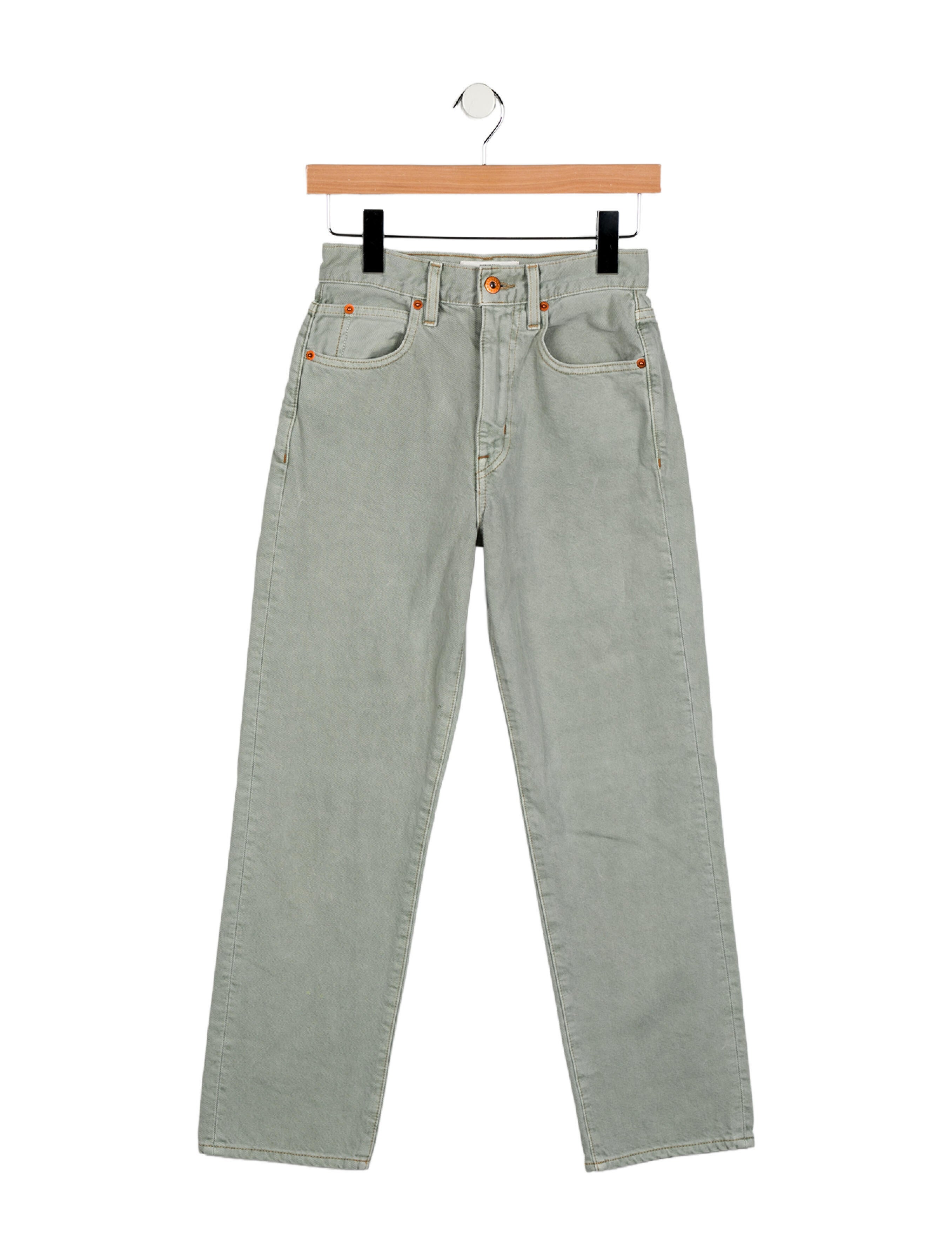 SLVRLAKE High-Rise Straight Leg Jeans