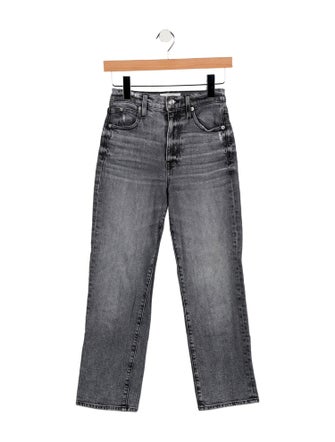 SLVRLAKE Mid-Rise Straight Leg Jeans