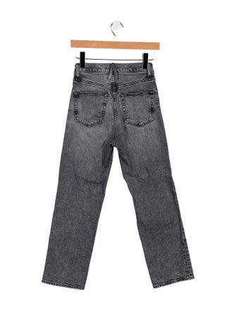SLVRLAKE Mid-Rise Straight Leg Jeans