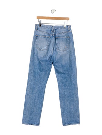 SLVRLAKE High-Rise Straight Leg Jeans