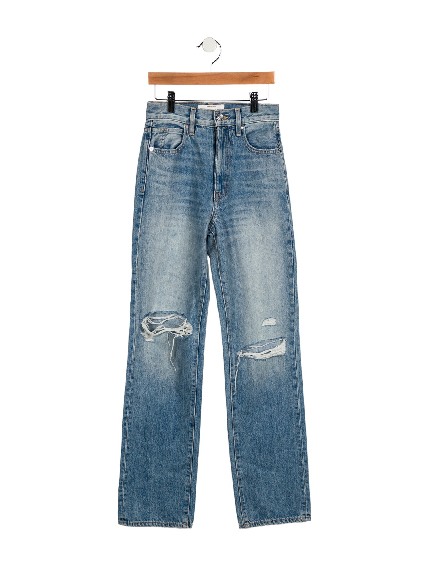SLVRLAKE High-Rise Straight Leg Jeans