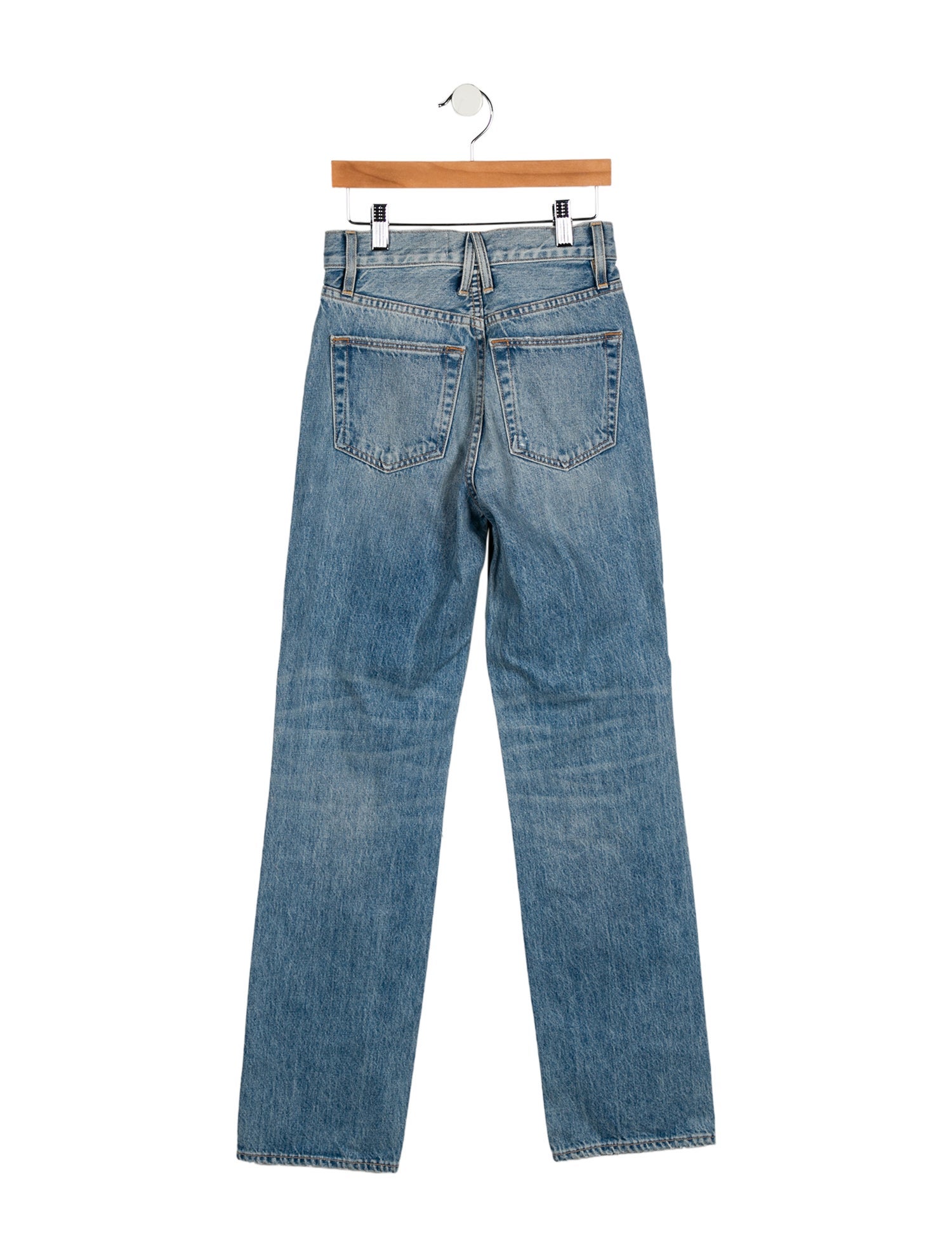 SLVRLAKE High-Rise Straight Leg Jeans