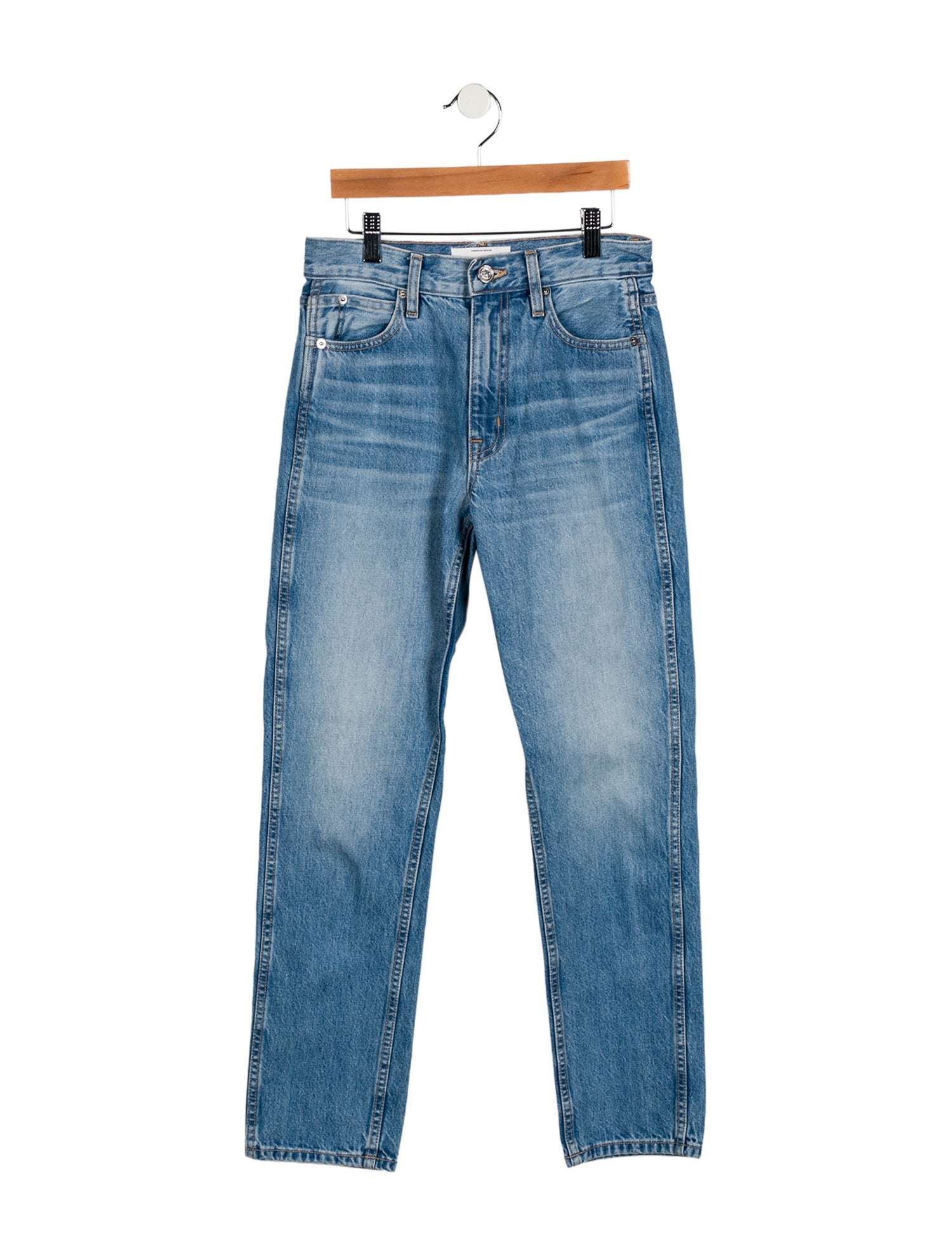 SLVRLAKE Mid-Rise Straight Leg Jeans