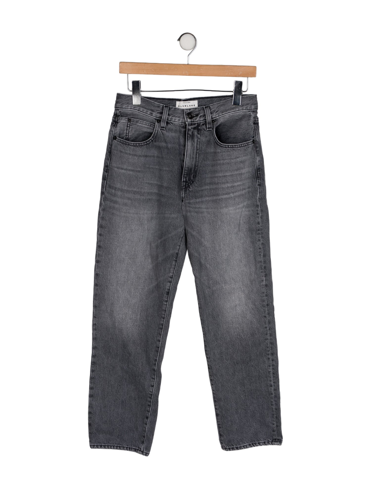 SLVRLAKE Mid-Rise Straight Leg Jeans
