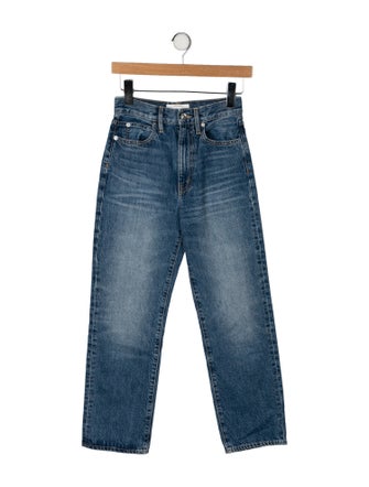 SLVRLAKE High-Rise Straight Leg Jeans