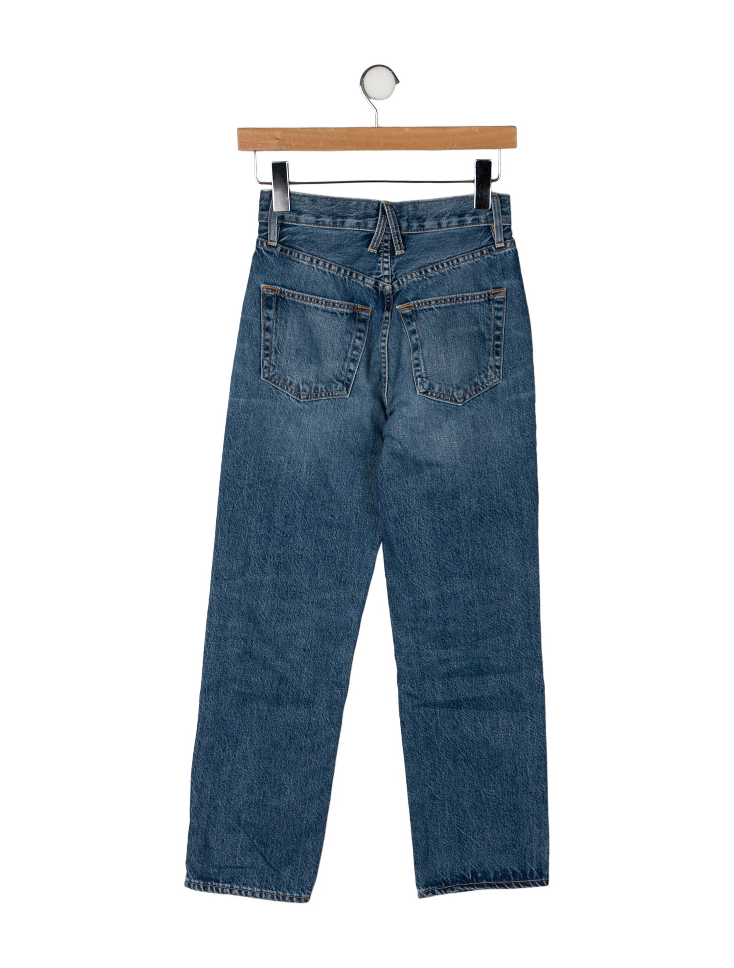 SLVRLAKE High-Rise Straight Leg Jeans