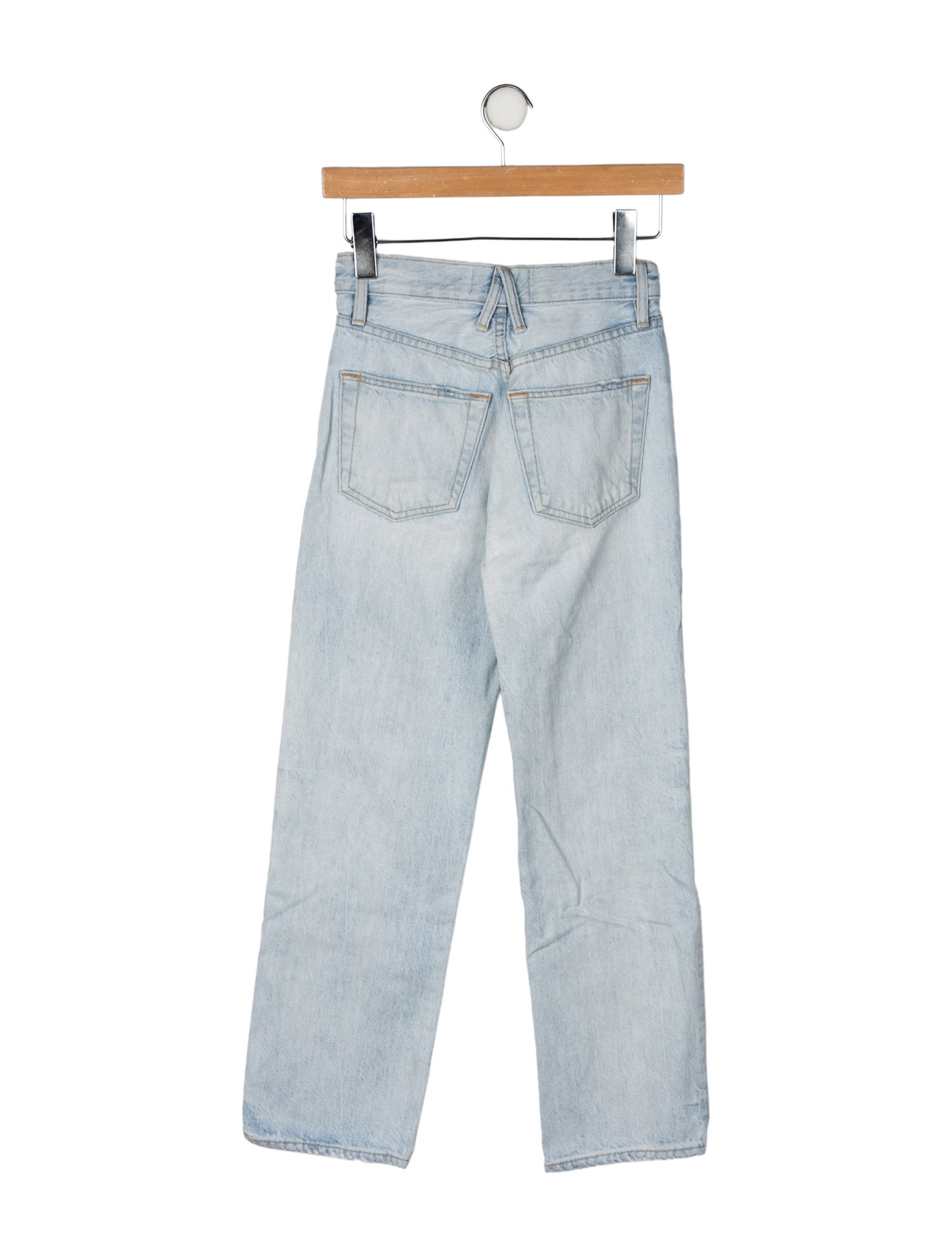 SLVRLAKE Mid-Rise Straight Leg Jeans