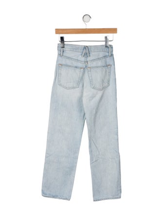 SLVRLAKE Mid-Rise Straight Leg Jeans