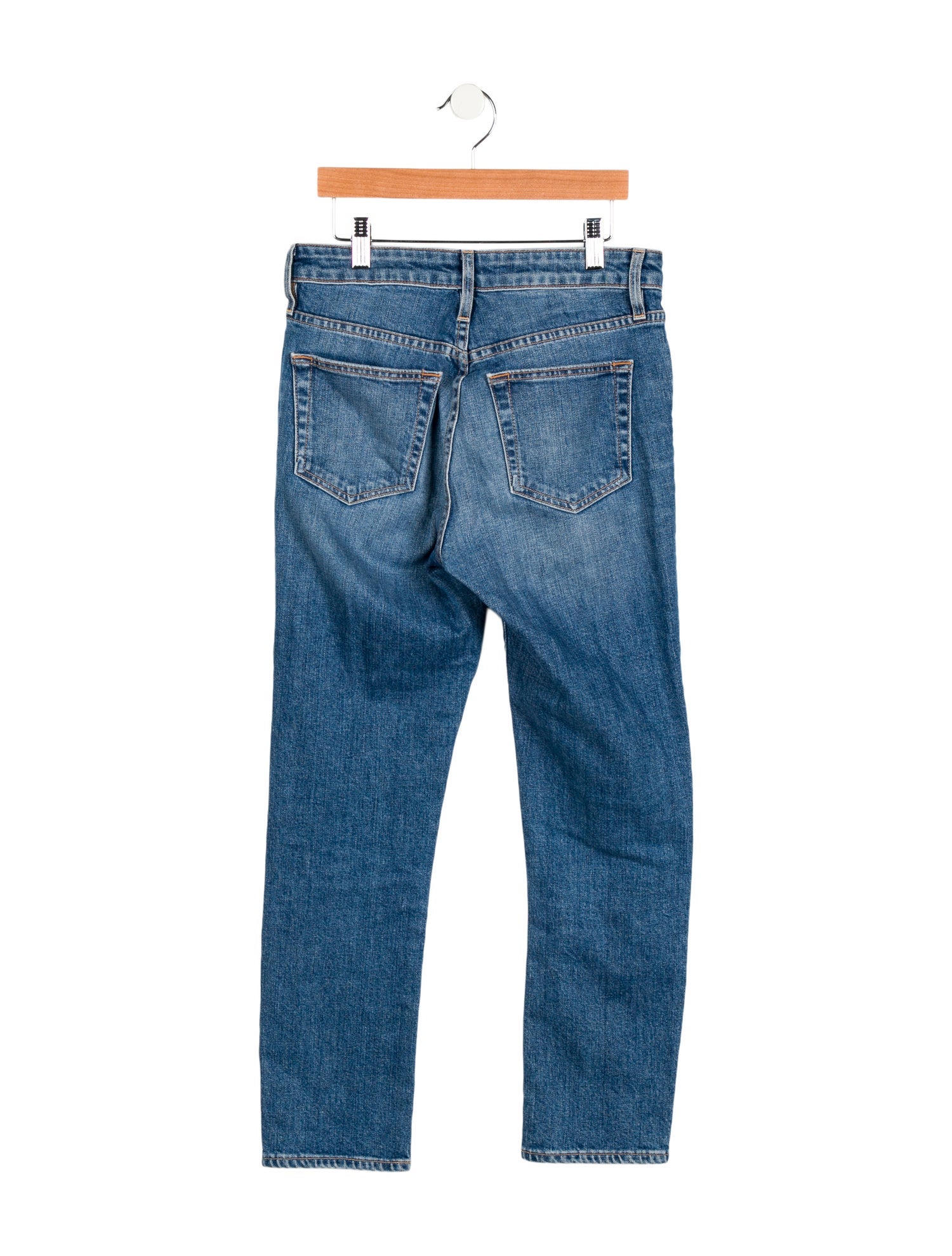 SLVRLAKE Mid-Rise Straight Leg Jeans