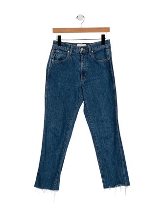 SLVRLAKE High-Rise Straight Leg Jeans