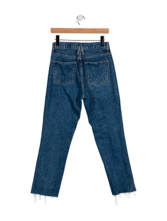 SLVRLAKE High-Rise Straight Leg Jeans