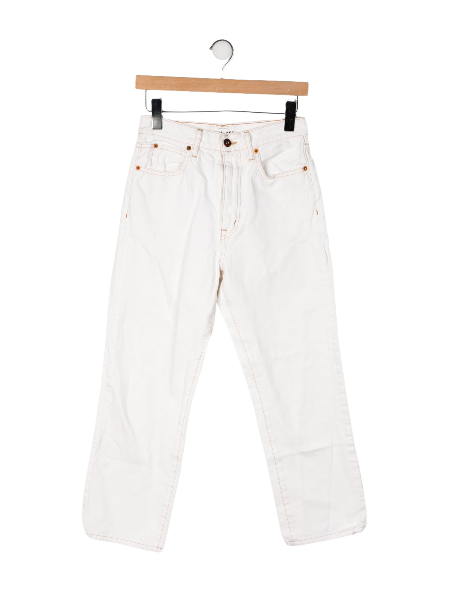 SLVRLAKE High-Rise Straight Leg Jeans
