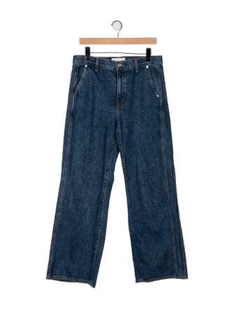 SLVRLAKE Mid-Rise Wide Leg Jeans