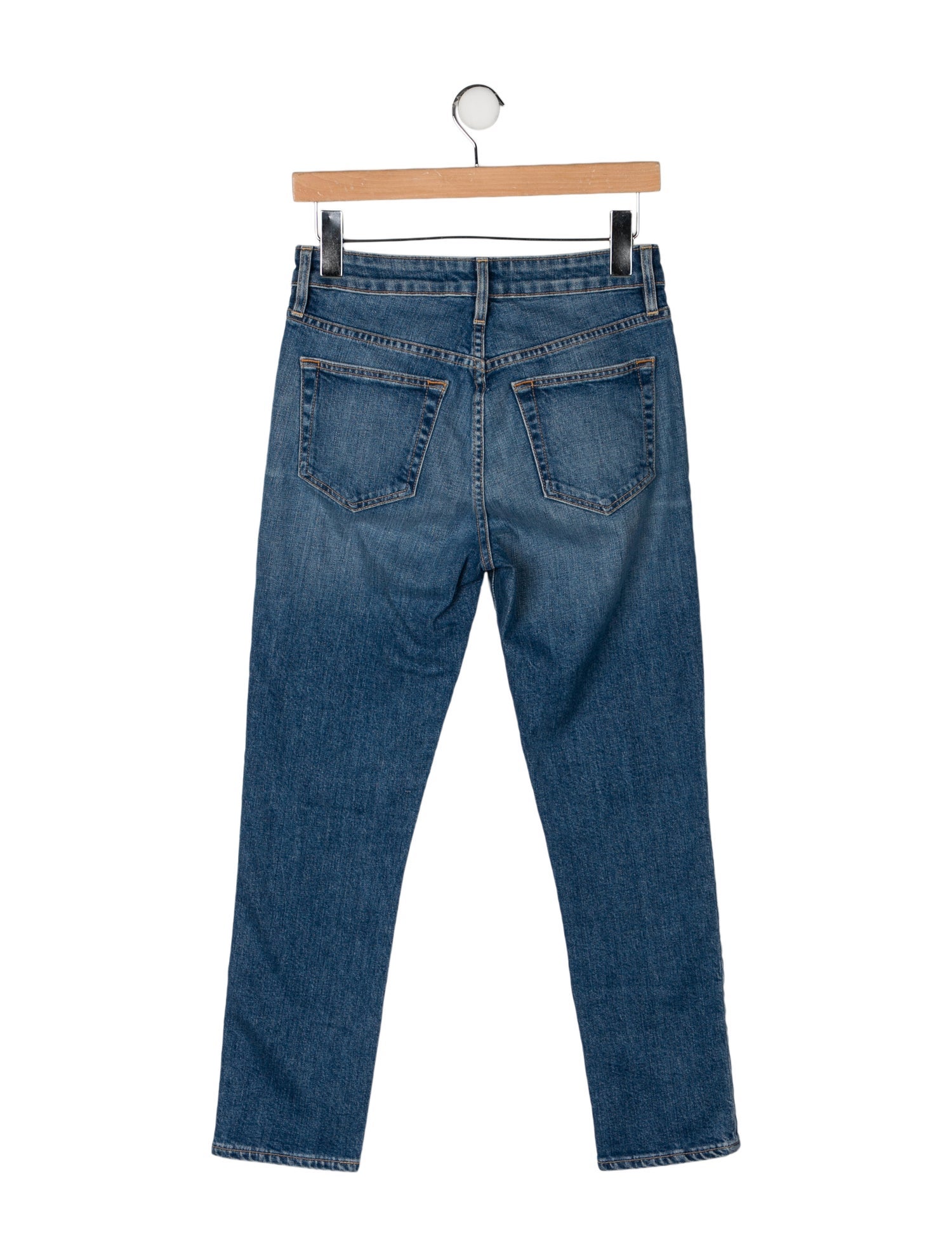 SLVRLAKE Mid-Rise Straight Leg Jeans