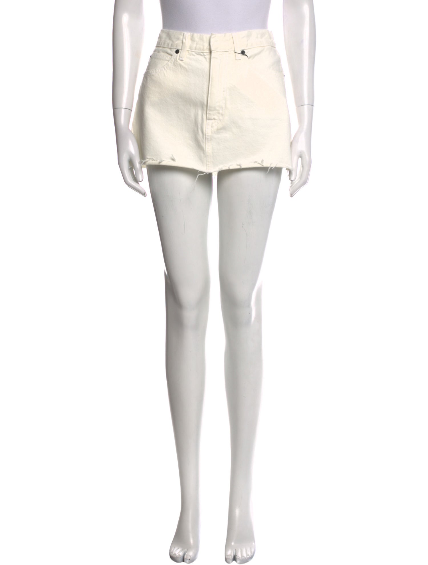 SLVRLAKE Distressed Accents Mini Skirt