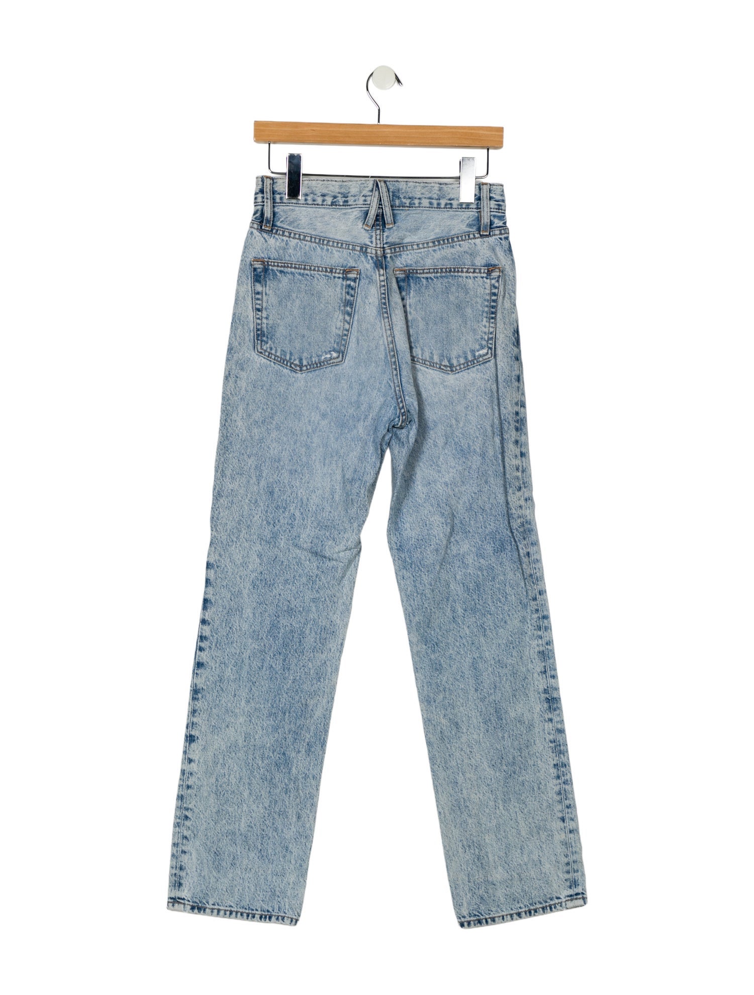SLVRLAKE Mid-Rise Straight Leg Jeans